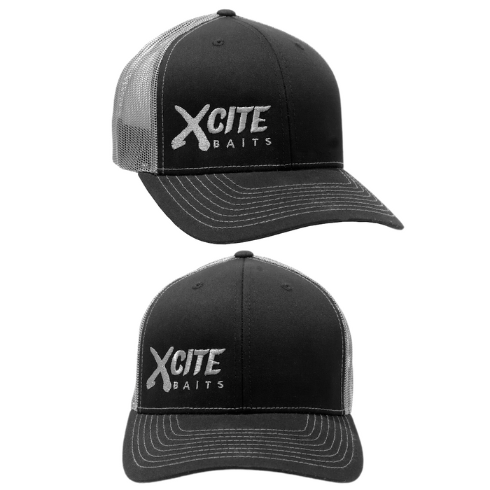 Xcite Baits Black & Gray Trucker Cap